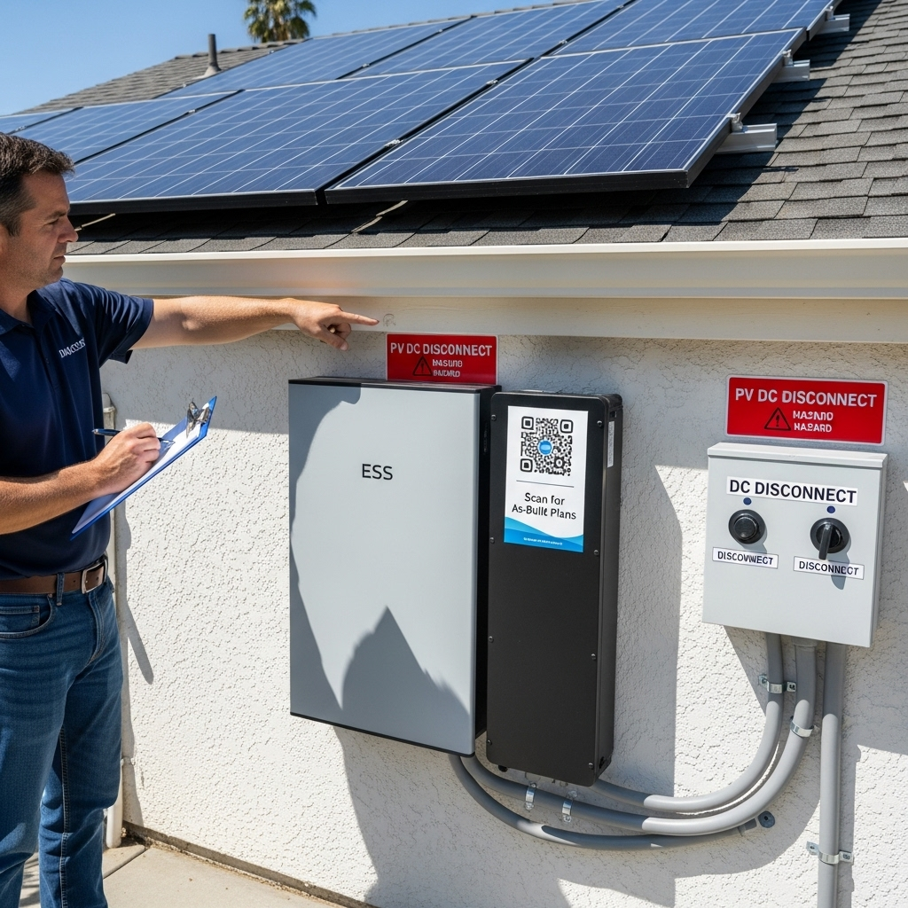 How to Pass AHJ Inspections: PV/ESS Labels and As-Builts