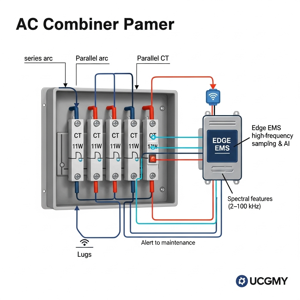 Monitoring Arc Faults in AC Combiners with AI-Ready EMS