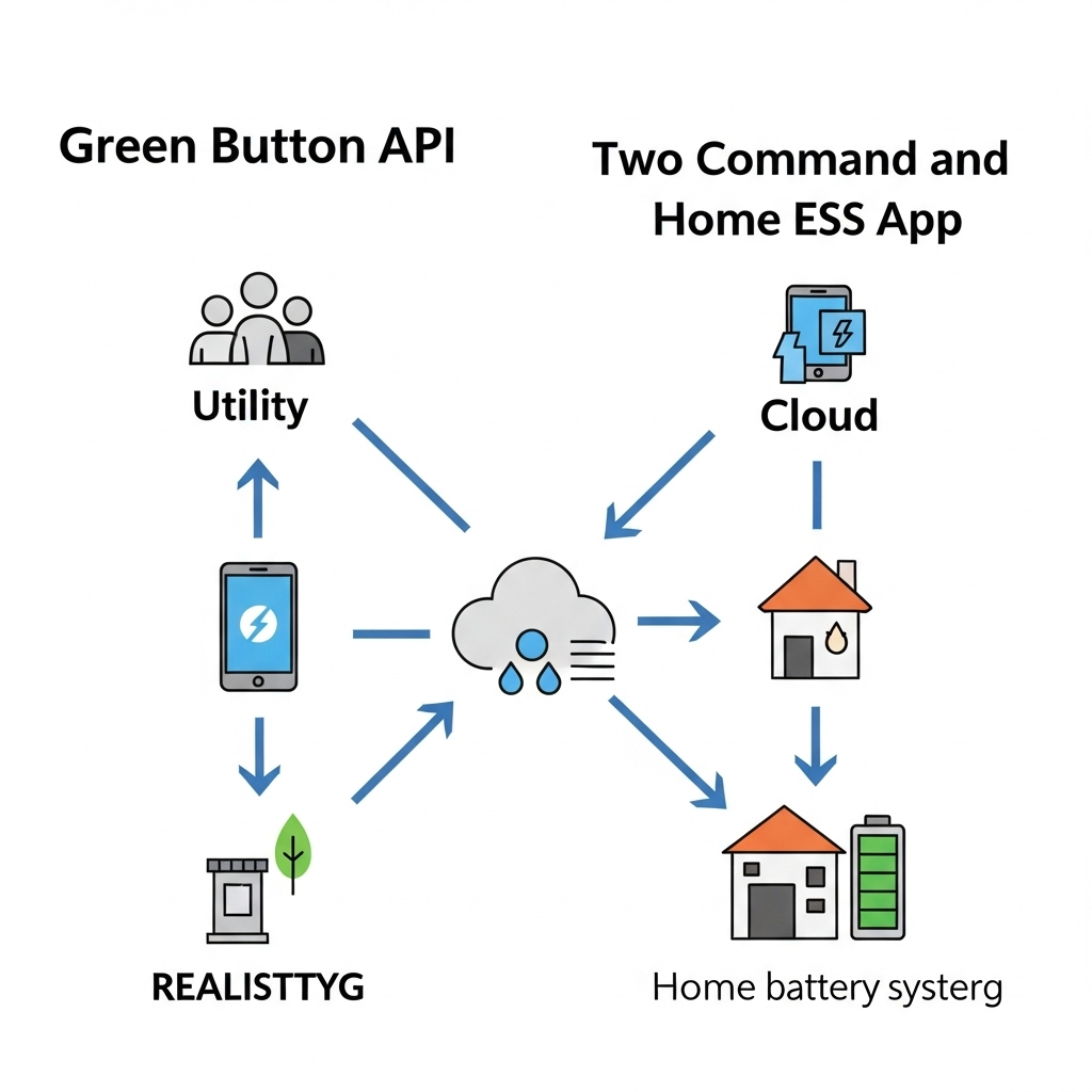 Are Green Button APIs Enough for Home ESS Apps?