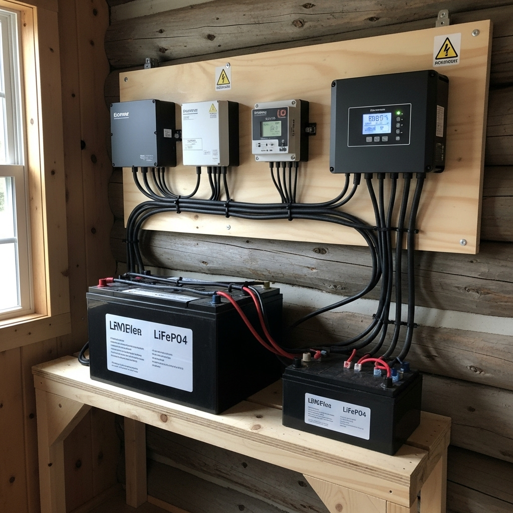 Case Study: Cabin PV-Battery Rewire to Meet NEC 2023