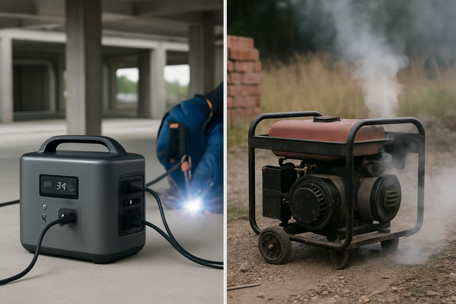 Diesel Genset vs Portable LiFePO4: Powering Saws and Welders