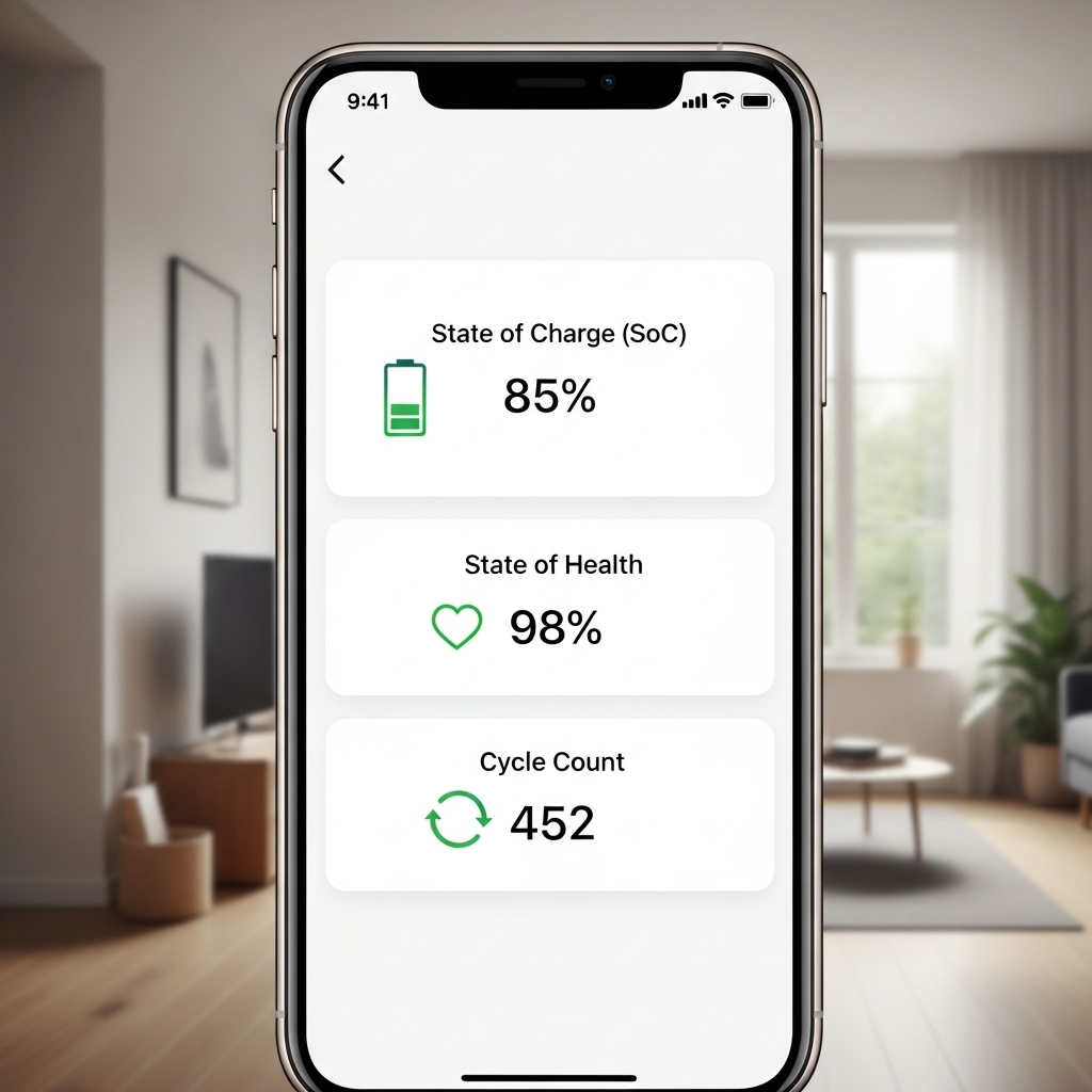 How to Read SoC, SoH, and Cycle Metrics in Home ESS Apps