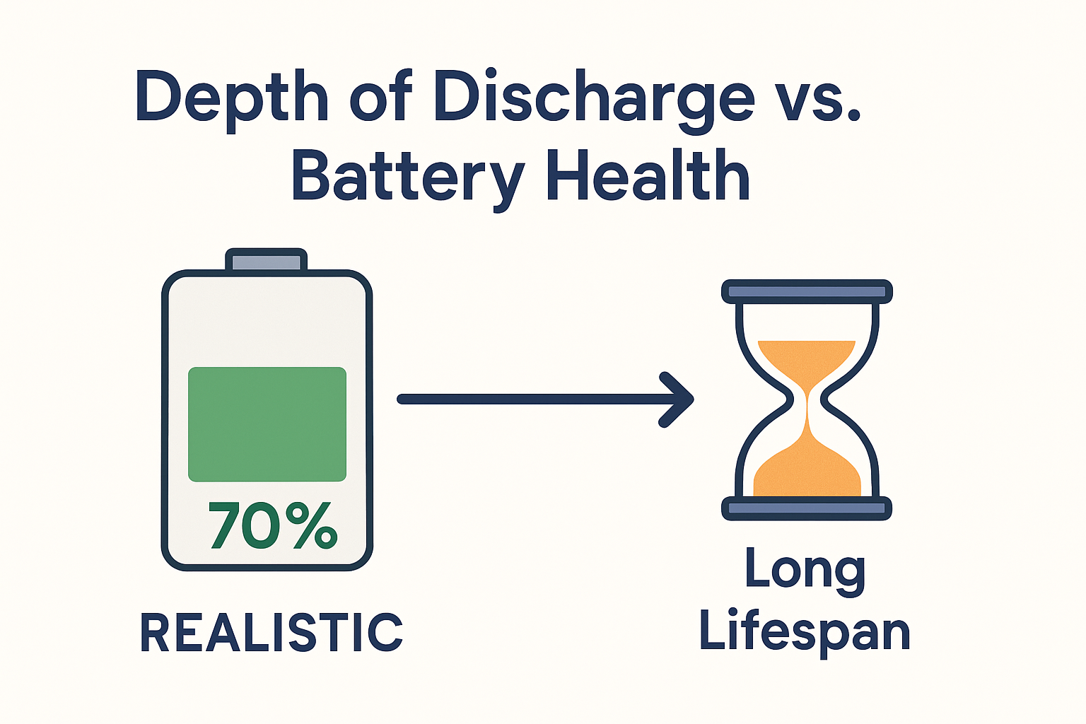 Question: what does depth of discharge do to autonomy days?