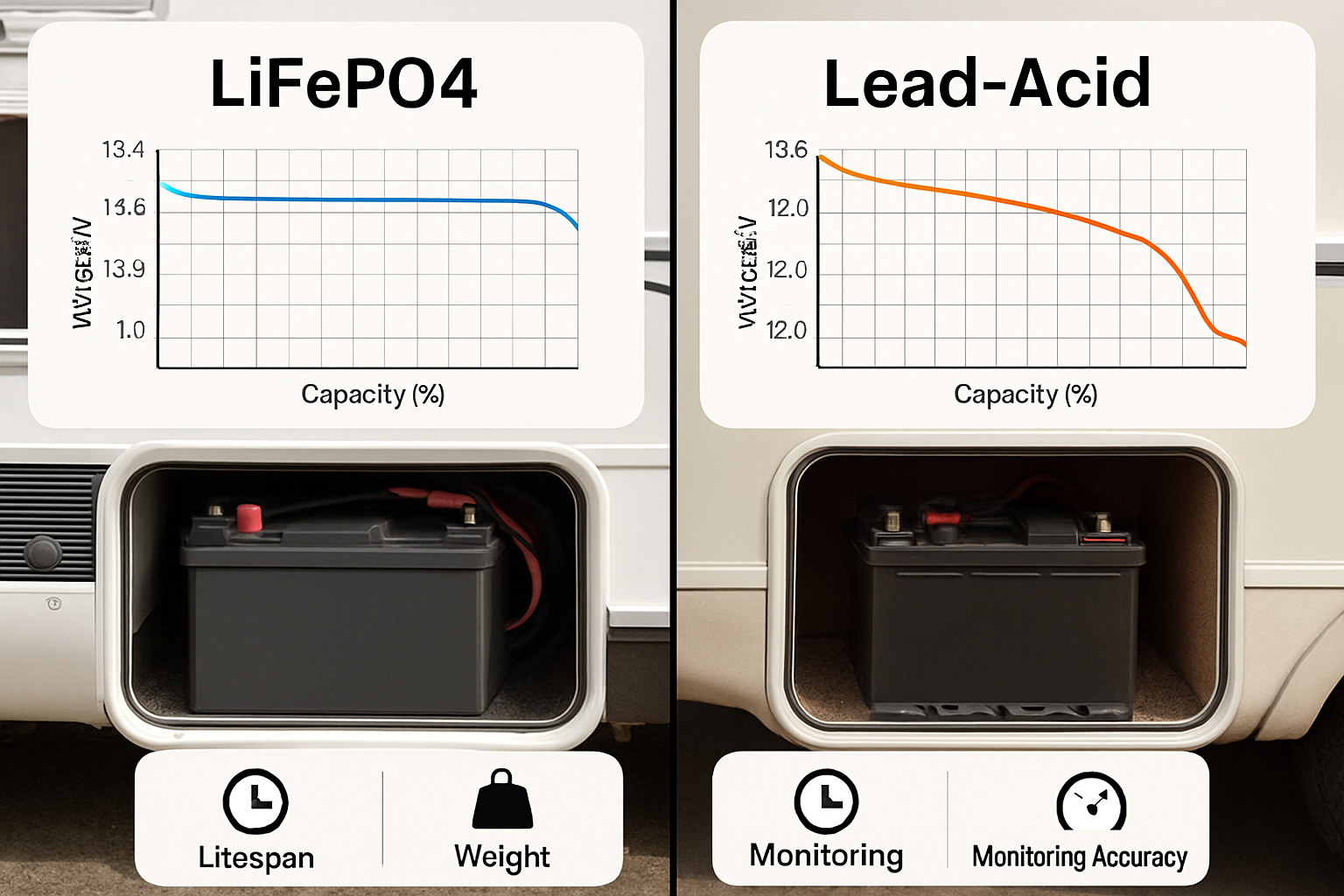 LiFePO4 vs Lead-Acid: Why RV Battery Monitoring Is Different