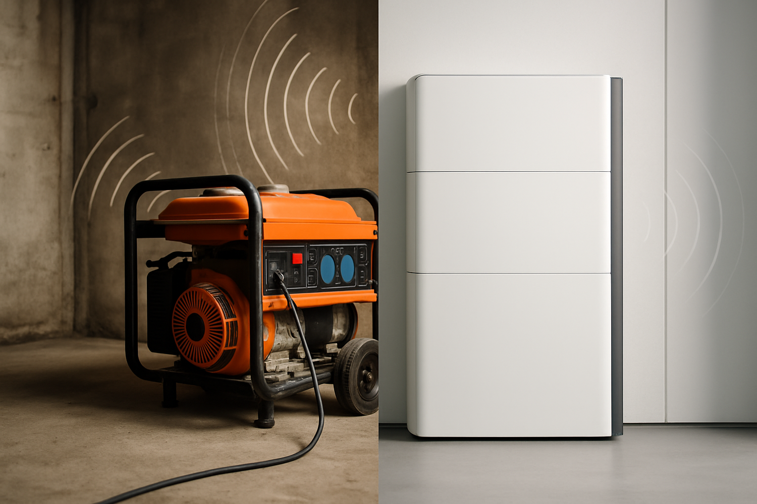 Data-Backed Noise Profiles: Gas Generators vs ESS Indoors