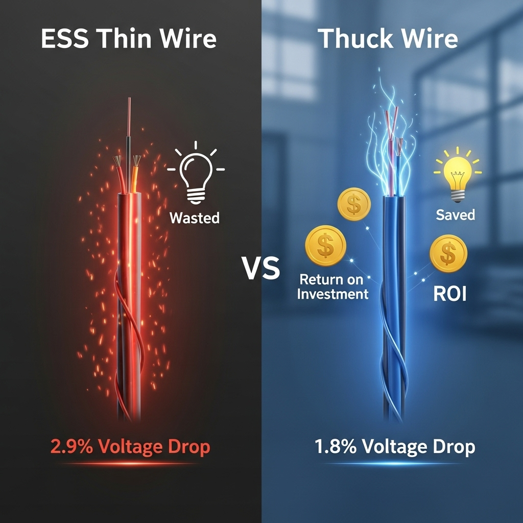 Stop Ignoring Voltage Drop in ESS Wiring—Design for ROI