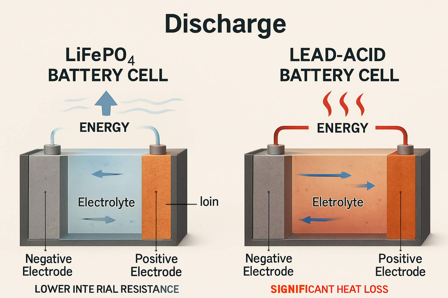 LiFePO4 vs Lead-Acid: A Battery Efficiency Comparison