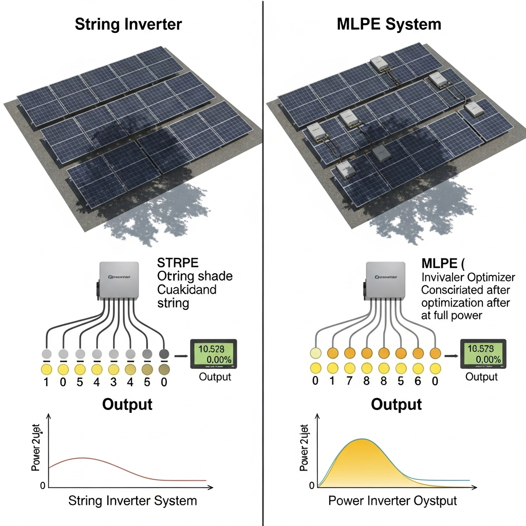 Shading, Soiling, and Mismatch: When MLPE Beat String Inverters