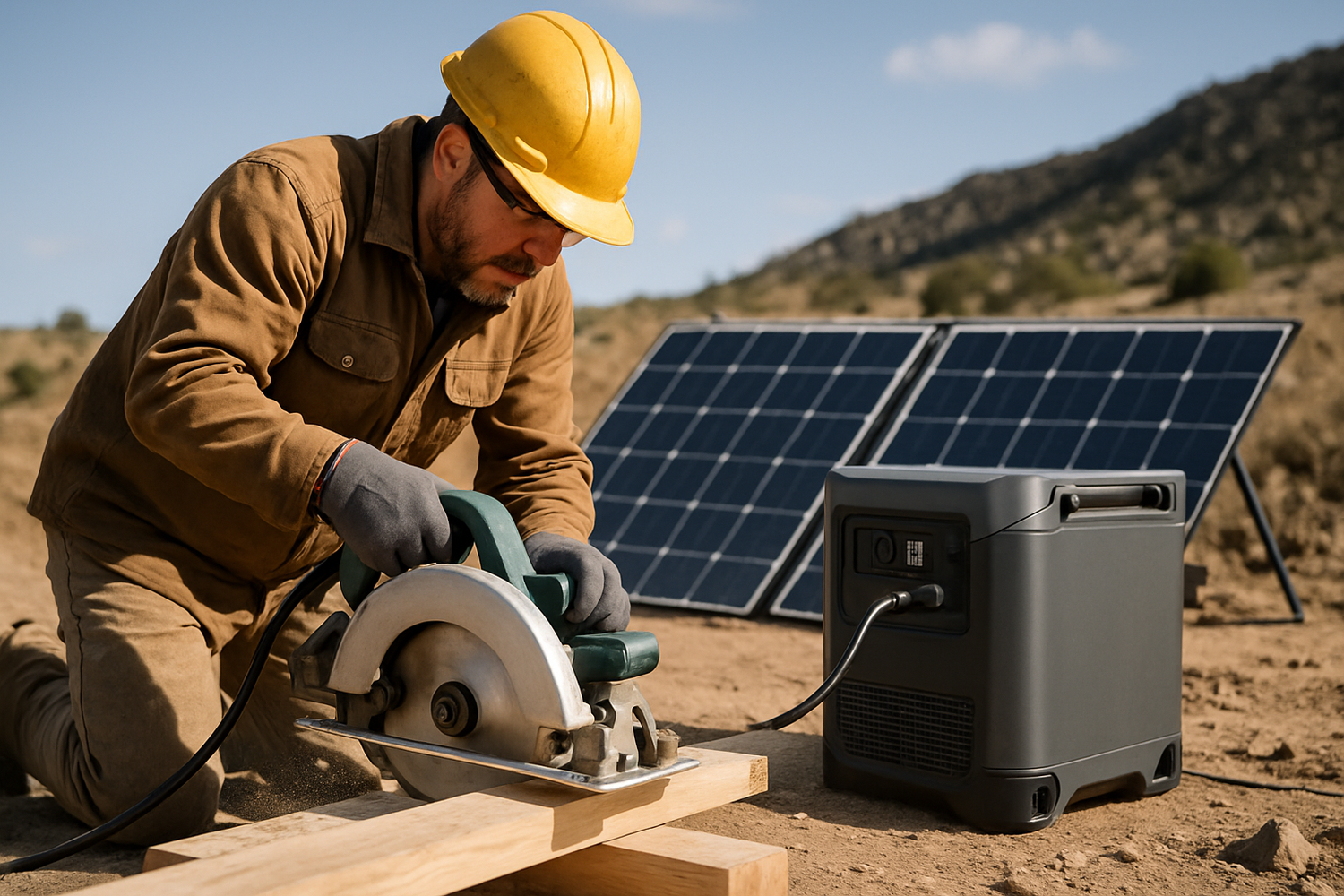 How to Power Construction Tools with Portable Solar ESS