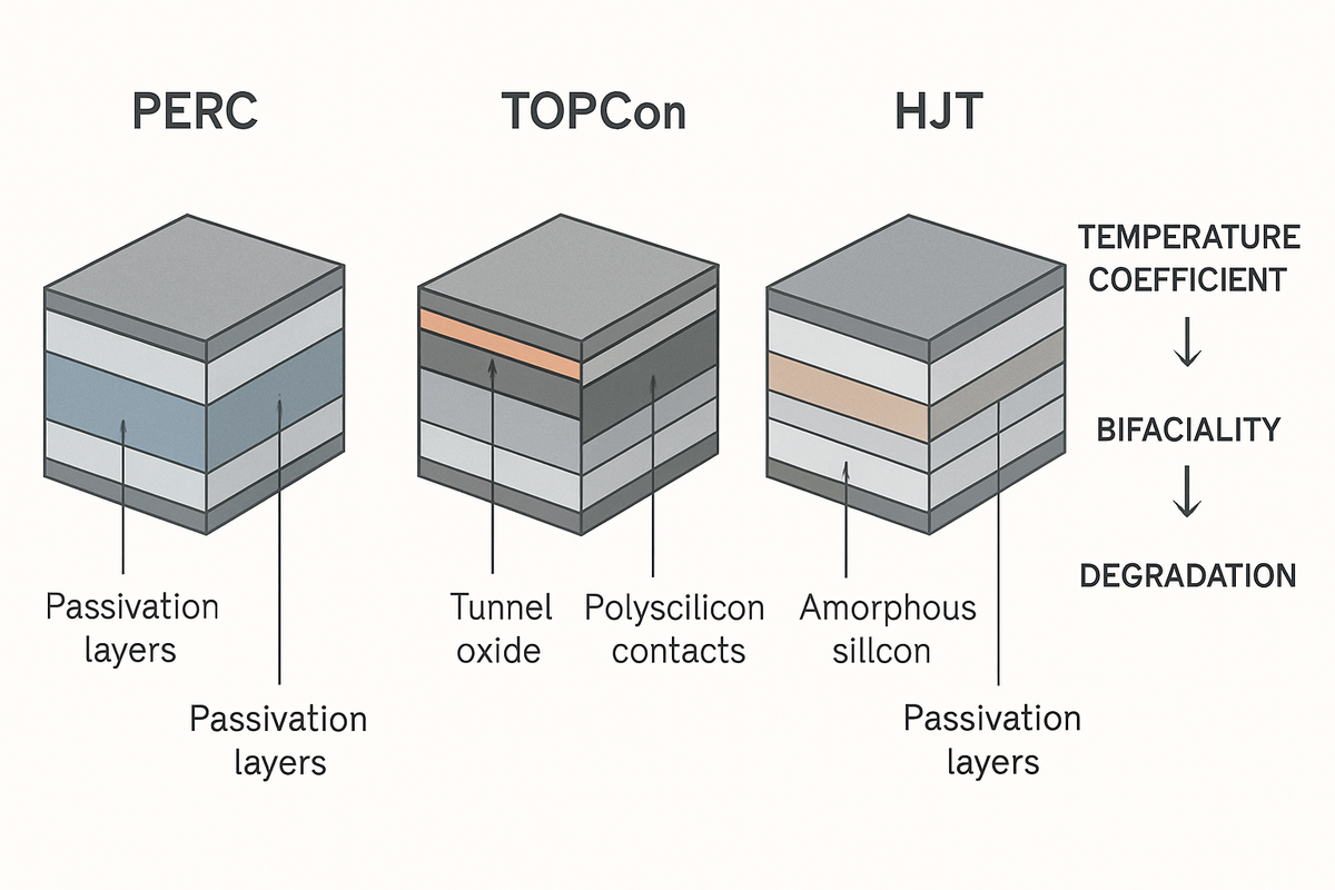 PERC vs TOPCon vs HJT: 2025 Solar Module Guide - Anern