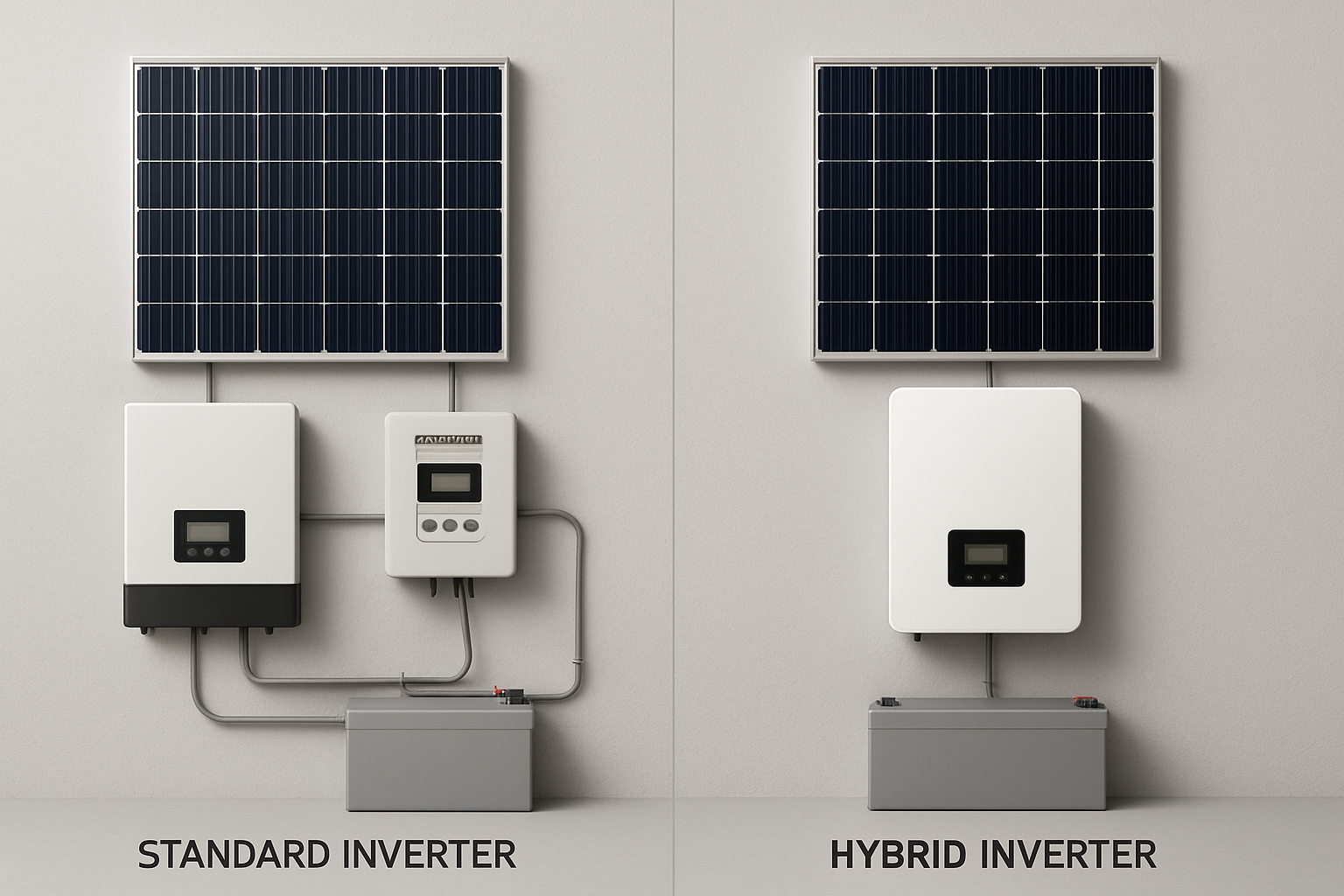Hybrid vs. Standard Inverters for Your Home Battery System?