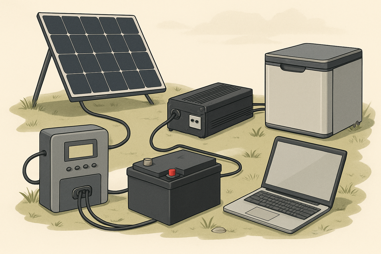 Blueprint for Campsite Microgrids: MPPT, Batteries, Inverters
