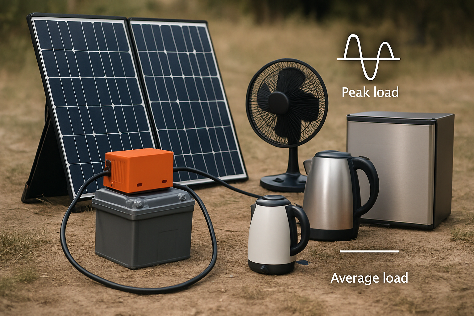Ultimate guide: size portable solar for peak vs average load