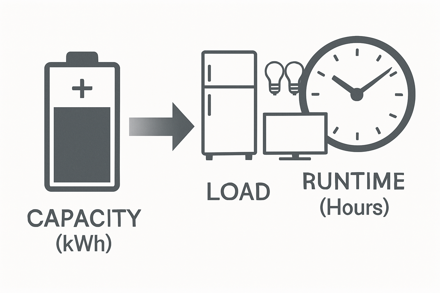 battery capacity vs runtime explained