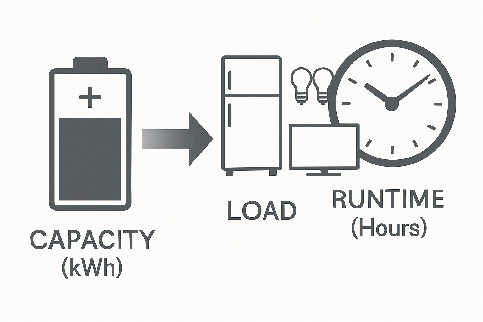 battery capacity vs runtime explained