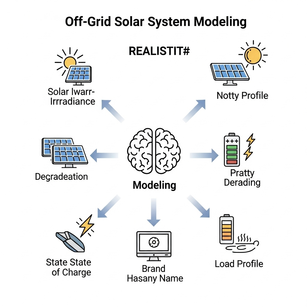 How to Model Off-Grid PV Yield and Storage Uncertainty