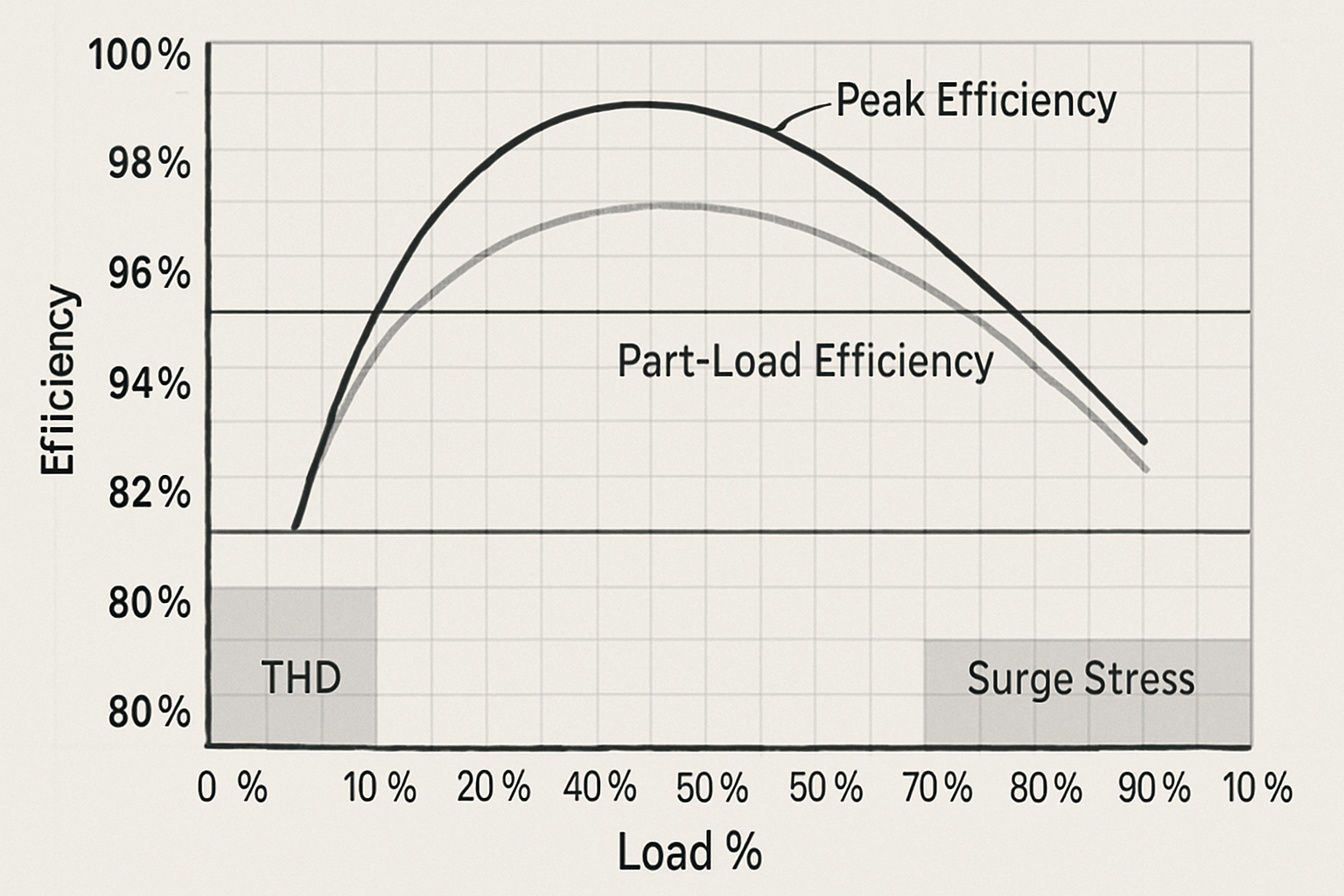 5 Efficiency-Curve Mistakes That Inflate THD and Surge Stress