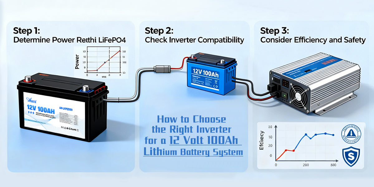 How to Choose the Right Inverter for a 12 Volt 100Ah Lithium Battery System