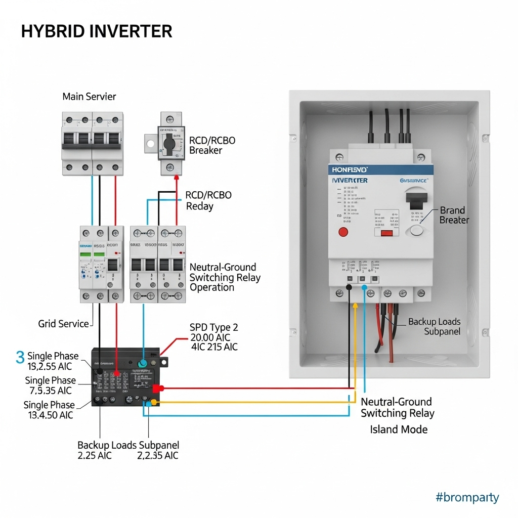 How to Size AC Distribution Panels for Hybrid Inverters