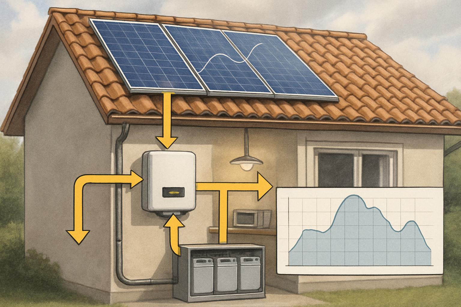 How to translate peak watts to battery and inverter size safely