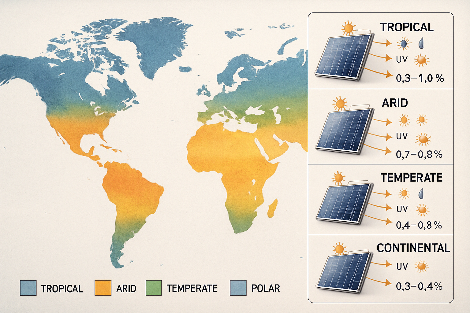 Ultimate Guide to PV degradation rates across climates