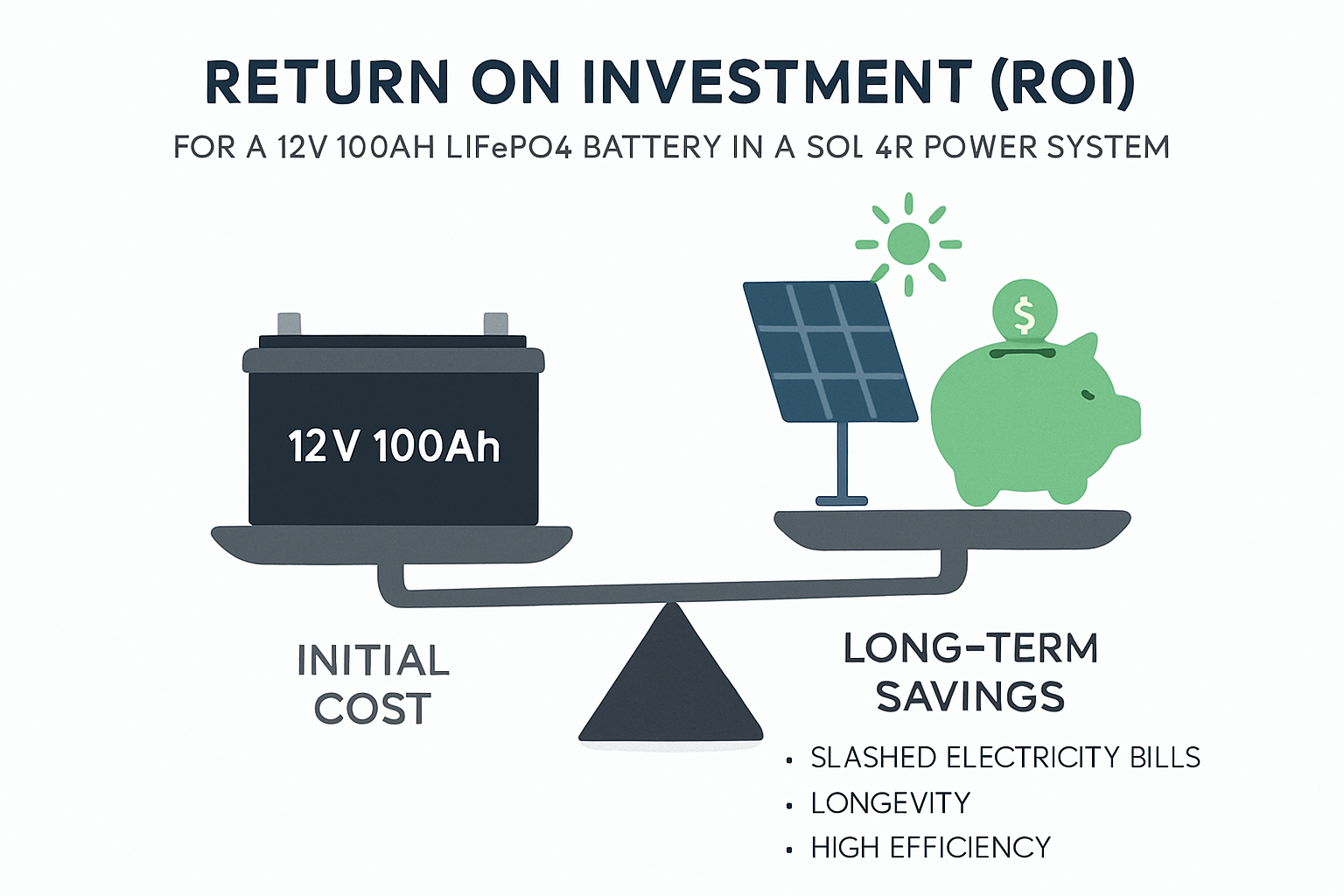 Your Ultimate Guide to 12V 100Ah LiFePO4 Battery ROI for Solar
