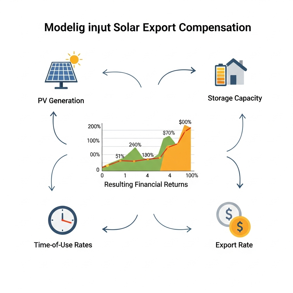 How to Model Export Compensation for Rooftop PV with Storage