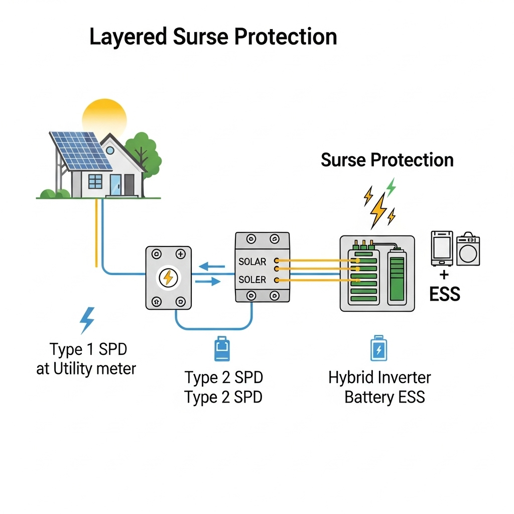 7 Surge Handling Strategies to Protect Hybrid Inverters and ESS