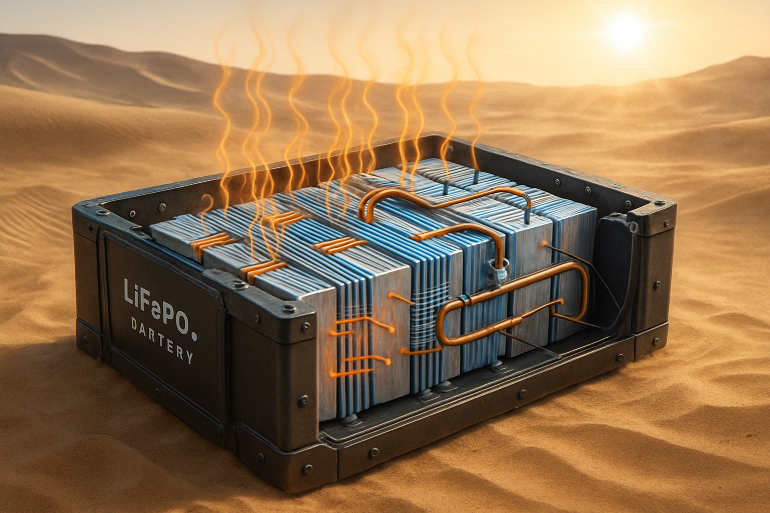 Case Study: LiFePO4 Thermal Management in Desert Trials