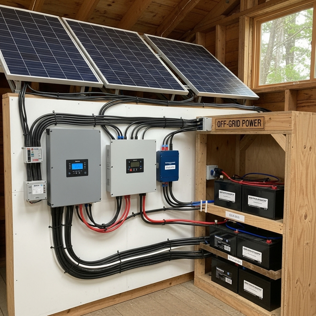 Case Study: Off-Grid Cabin Solar Kit with LiFePO4, Winter Lessons, image size:1024x1024