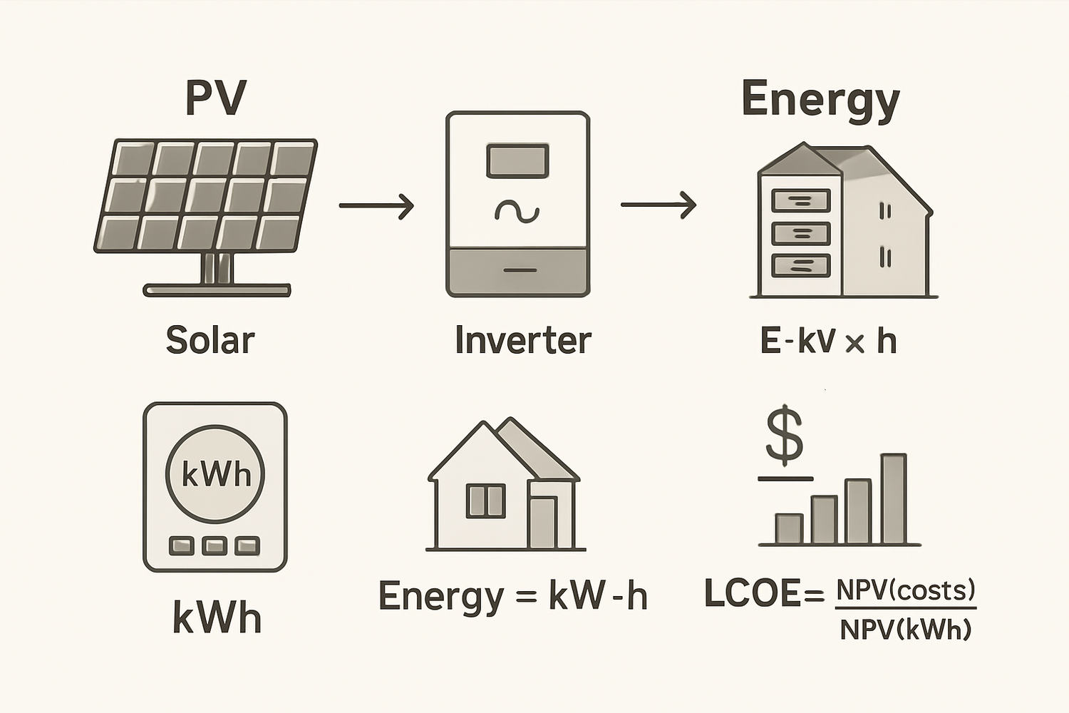 Quick Reference: PV, ESS, kWh, LCOE - Acronyms You Use Daily