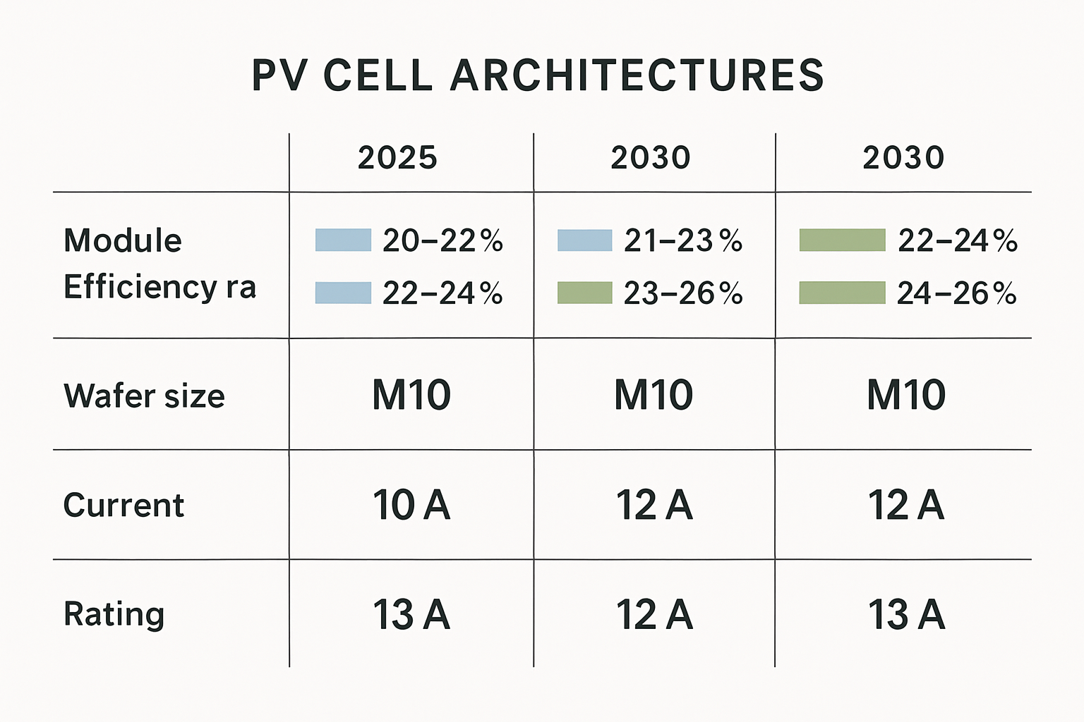 2025–2030 Module Technology Outlook: Efficiency, Costs, Risks