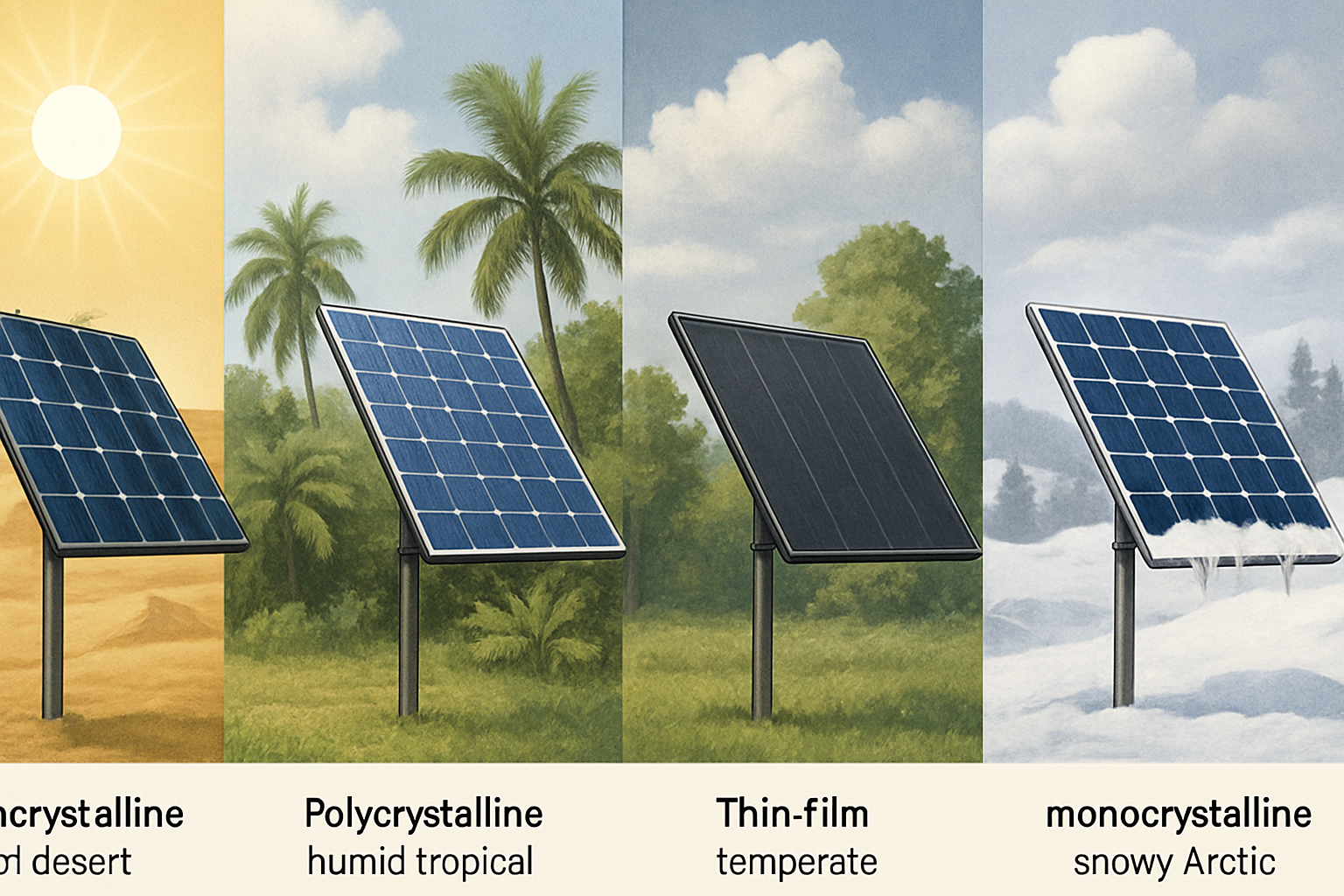 How to choose PV module types by climate to cut LCOE risk