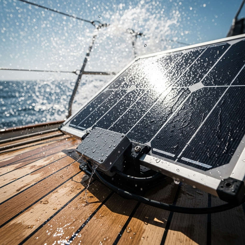 Which safety standards matter for marine portable solar?