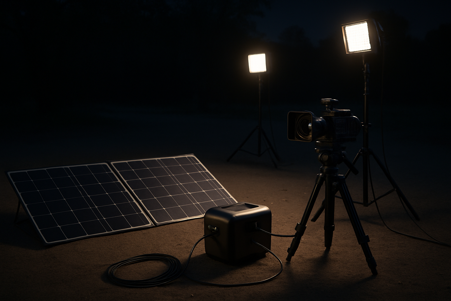 Stop Hauling Generators: Go Solar for Quiet Night Shoots