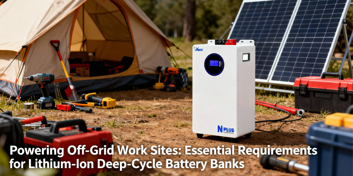 Powering Off-Grid Work Sites: Essential Requirements for Lithium-Ion Deep-Cycle Battery Banks