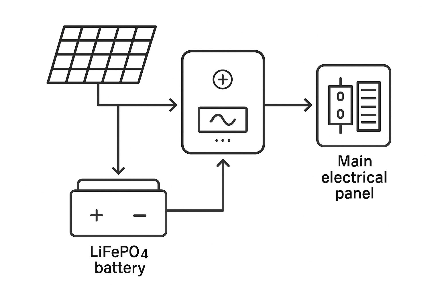How to Read a Solar & Lithium Battery Storage System Diagram
