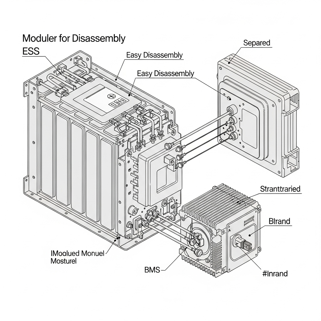 Case Study: Designing ESS for easy disassembly and recycling
