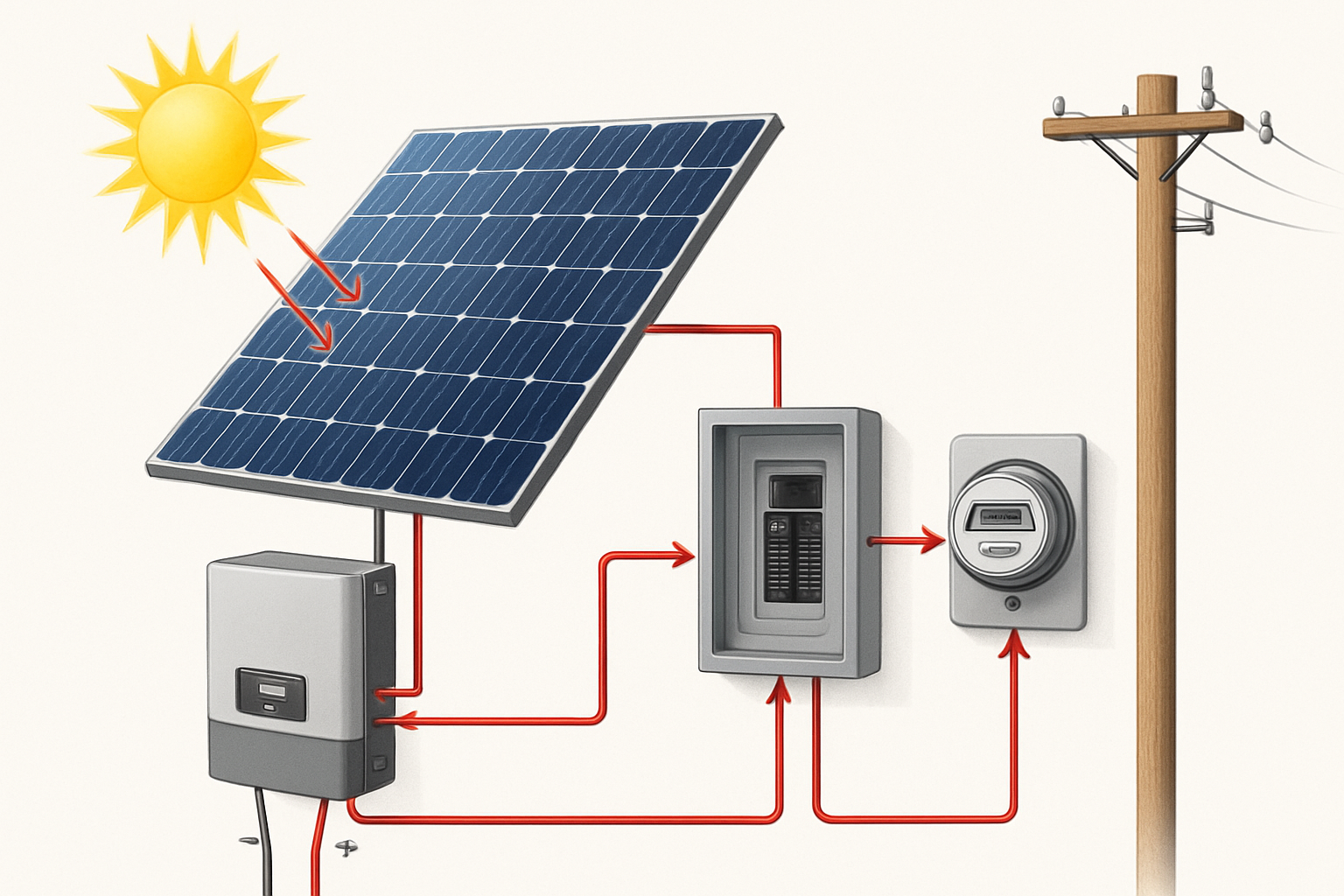 Techno-Economic Analysis of Solar Panel and Inverter Sizing