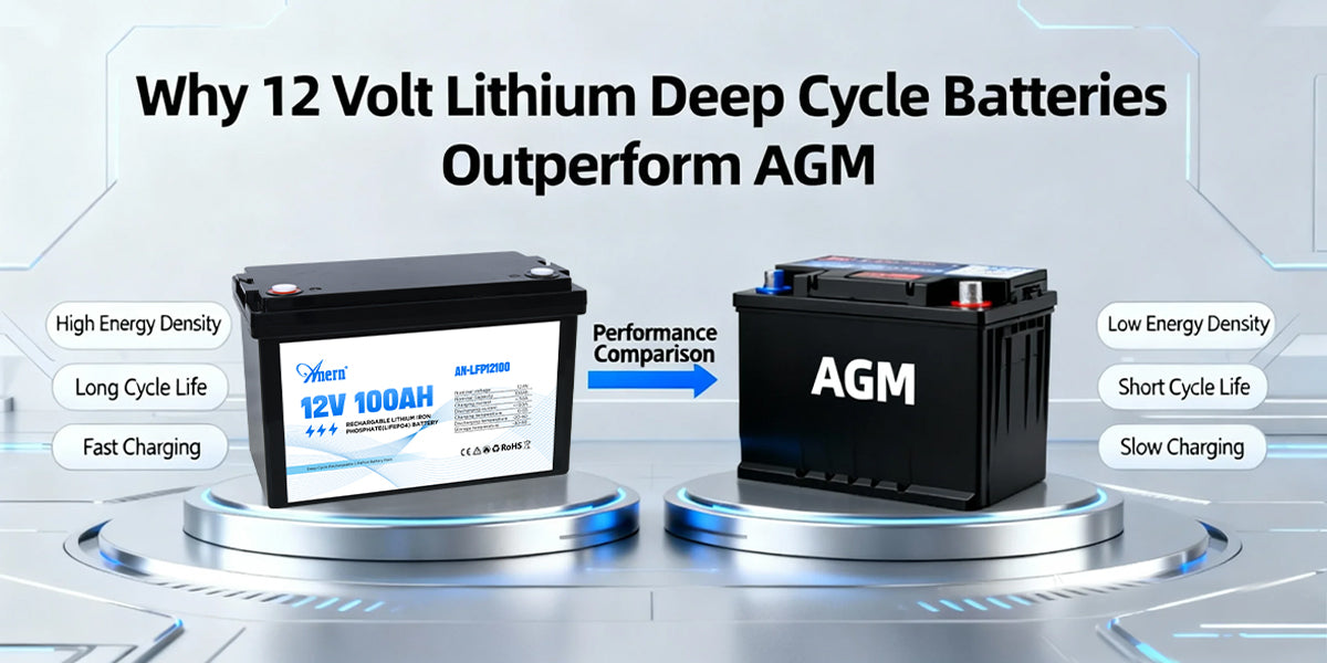 Why 12 Volt Lithium Deep Cycle Batteries Outperform AGM