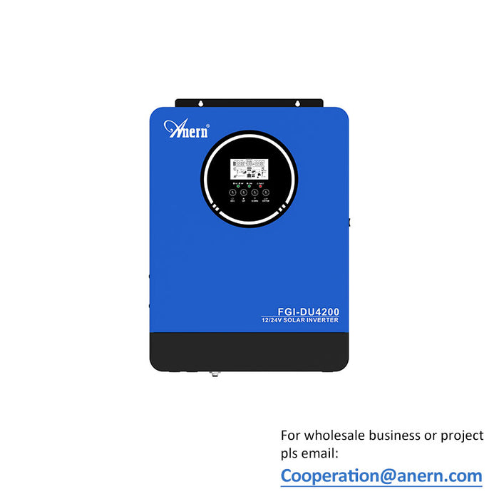 12V 24V 4.2KW Off Grid Auto Pure Sine Wave Sensing Solar Hybrid Inverter