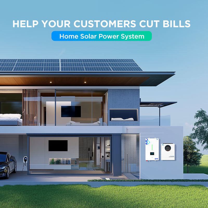 6.5KW Off-grid Hybrid Solar Power System for Home