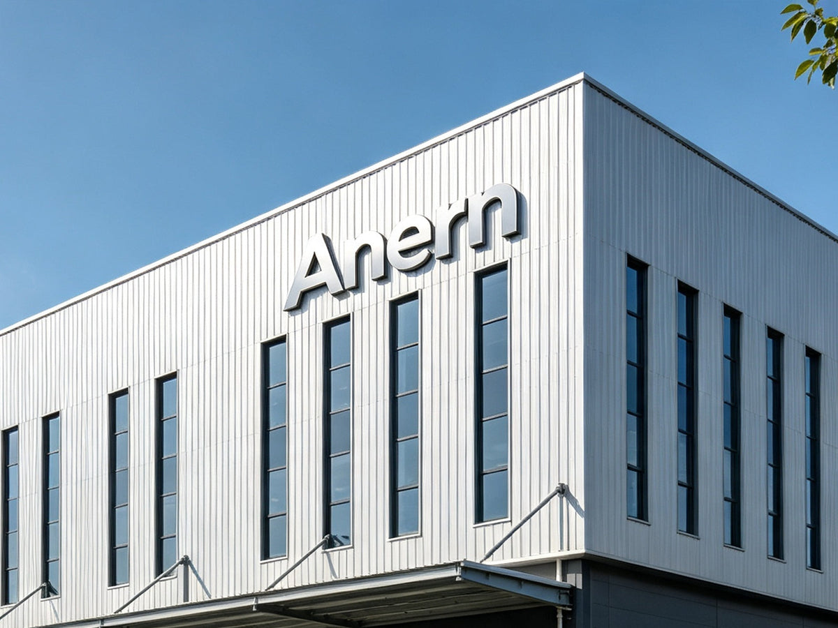 Anern solar energy manufacturing facility and production team