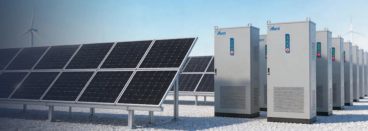 105kW 241kWh integrated liquid-cooled ESS cabinets installed beside solar panels