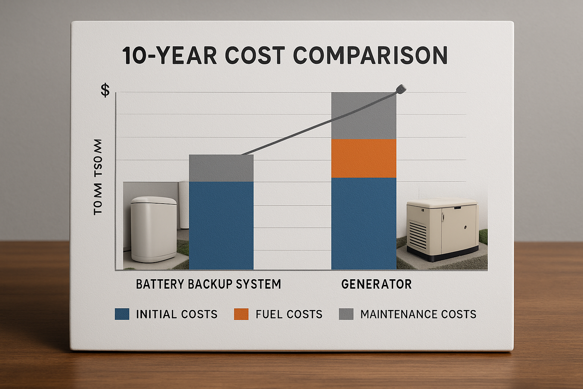 Data-Backed TCO: Batteries vs Generators Over 10 Years