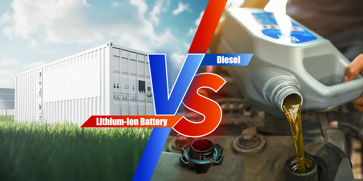 Lithium-Ion Battery vs Diesel: TCO for Commercial Backup Power