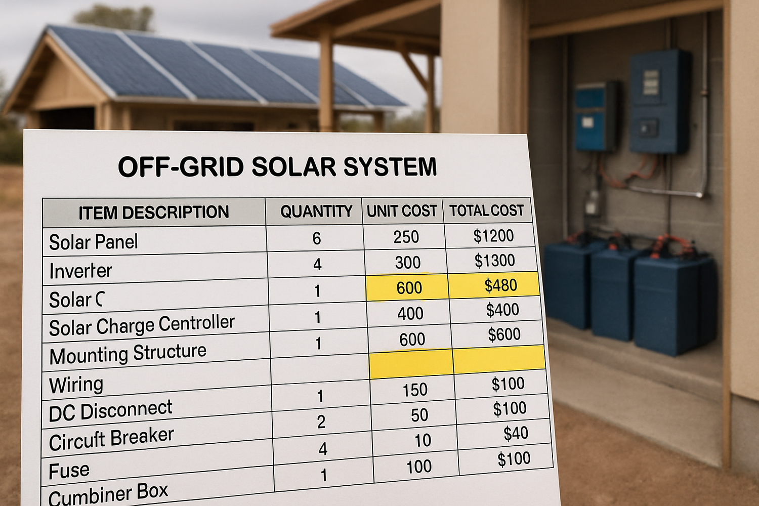 7 BOM List Mistakes Derailing DIY Off-Grid Builds