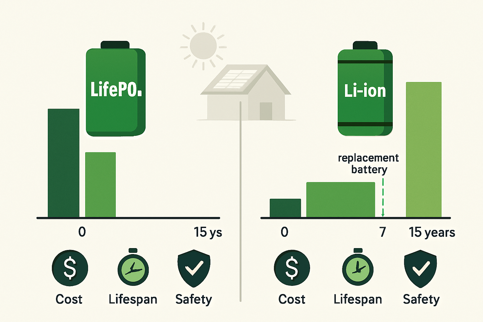The Ultimate Guide: LiFePO4 vs Li-Ion Long-Term Value & ROI