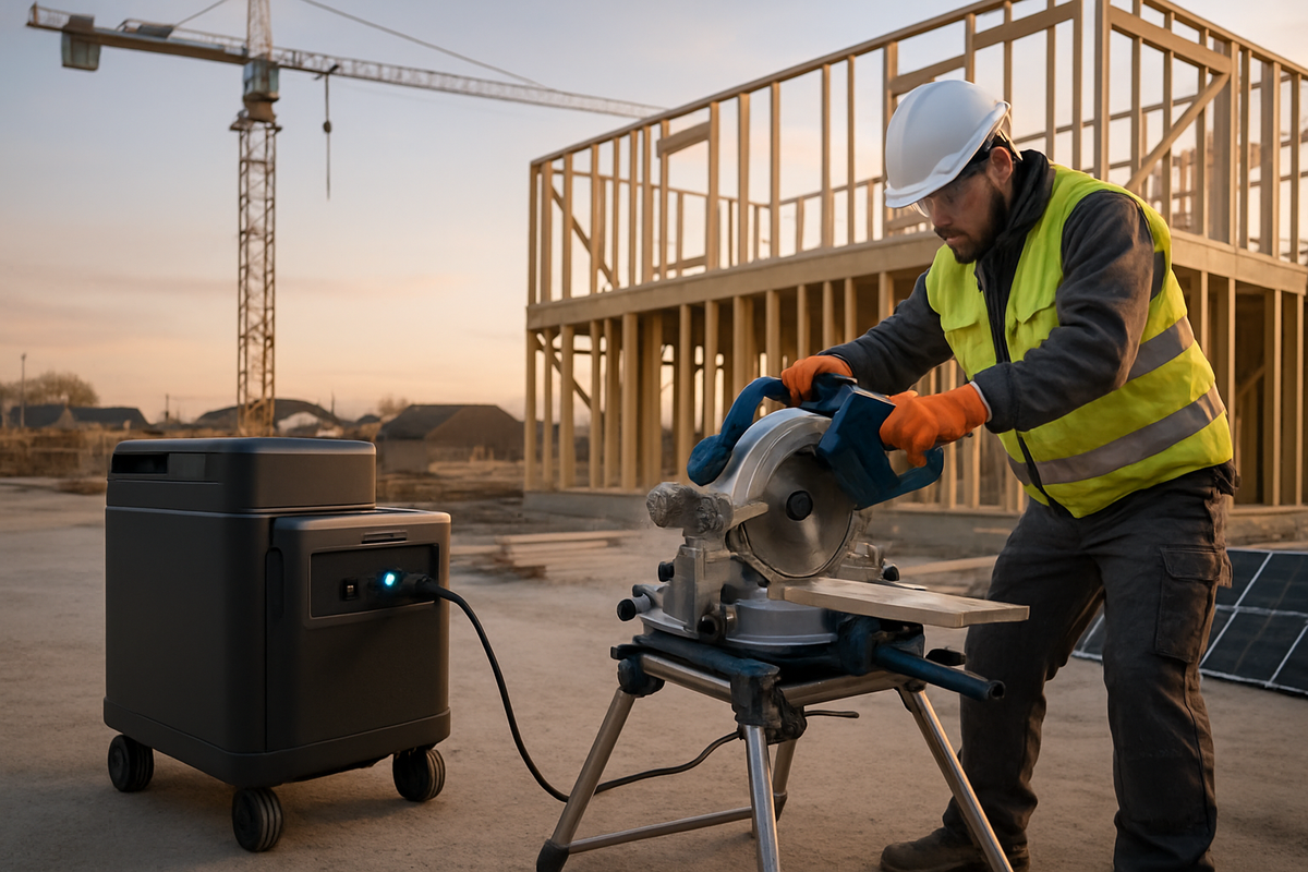 Construction Power: Tool Wattage & Solar ESS Guide - Anern