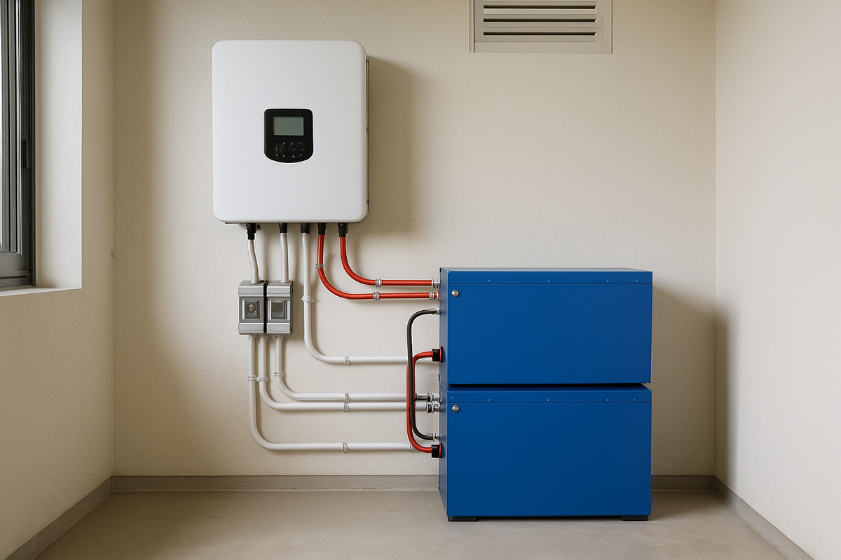 Professionally installed solar energy storage system